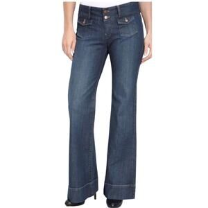 LUCKY BRAND Women’s Manhattan Wide Leg Trouser Jean Dark Wash 6/28
